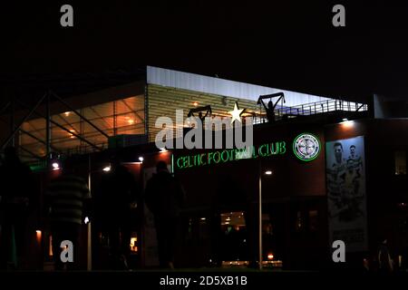 Allgemeiner Blick auf den Celtic Park vor dem Spiel Stockfoto