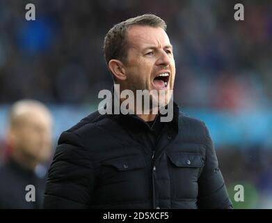 Derby Countys Manager Gary Rowett Stockfoto
