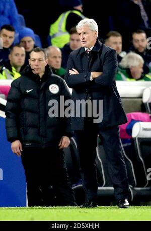 Stoke City-Manager Mark Hughes Stockfoto