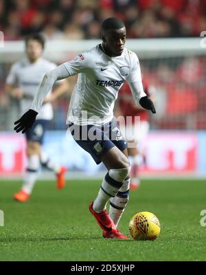 Stephy Mavididi von Preston North End Stockfoto