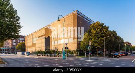 Deutschland, Mannheim, Blick auf neu gebaute Kunstgalerie Stockfoto