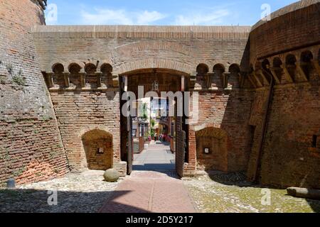 Italien, Emilia-Romagna, Provinz Bologna, Dozza, Rocca Sforzesca Stockfoto