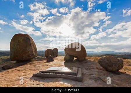 Afrika, Simbabwe, Matobo National Park, Grab von Cecil Rhodes Stockfoto