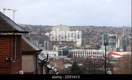 Eine allgemeine Ansicht der Bramall Lane, Heimat von Sheffield United Stockfoto