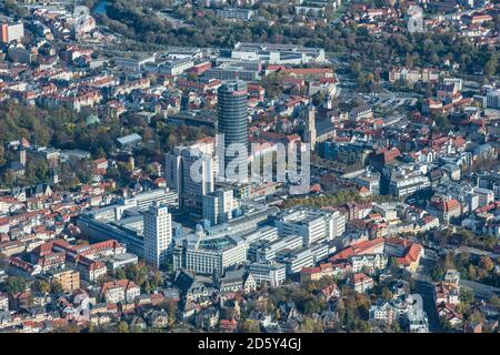 Deutschland, Jena, Luftaufnahme der Stadt Stockfoto