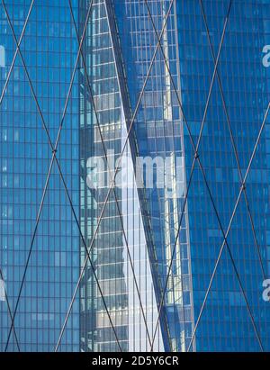 Deutschland, Frankfurt am Main, die neue Europäische Zentralbank hinter Gittern Stockfoto