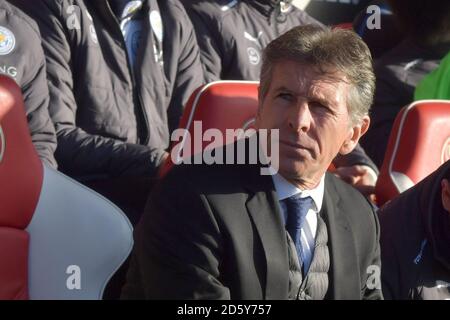 Leicester City Manager Puel Stockfoto