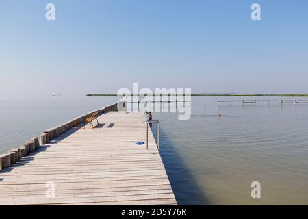 Österreich, Burgenland, Neusiedler See, Strandbad in Breitenbrunn am Neusiedler See Stockfoto