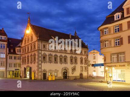 Deutschland, Baden-Württemberg, Ravensburg, Lederhaus am Marienplatz Stockfoto