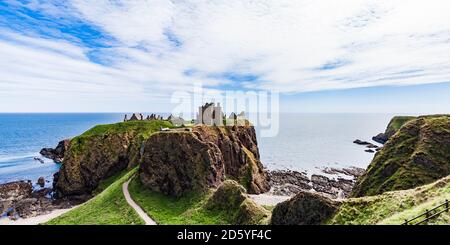 Schottland, Aberdeenshire, Ruinen von Dunnotar Schloss am Meer Stockfoto