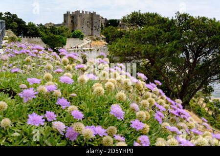 Italien, Sizilien, Provinz Trapani, Erice, Castello di Venere Stockfoto