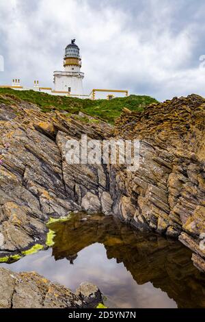 Schottland, Aberdeenshire, Fraserburgh, Kinnaird Head Lighthouse Stockfoto