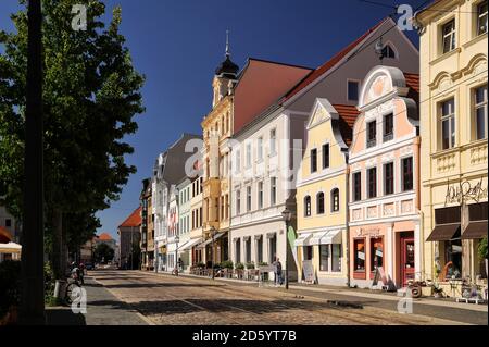 Deutschland, Brandenburg, Cottbus, Historische Gebäude am Altmarkt Stockfoto