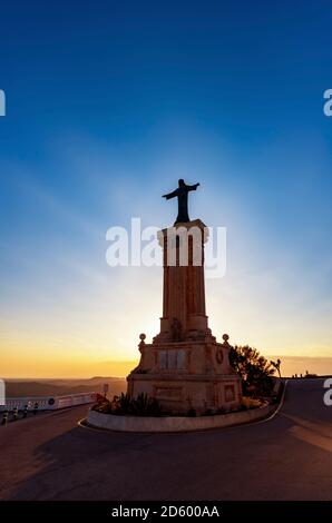 Spanien, Menorca, Monte Toro, Statue von Christus Stockfoto