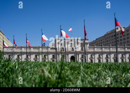 Chile, Santiago de Chile La Moneda Palace Stockfoto