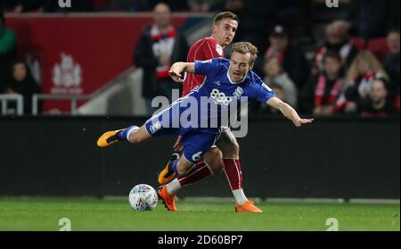 Joe Bryan von Bristol City und Maikel Kieftenbeld von Birmingham City Stockfoto