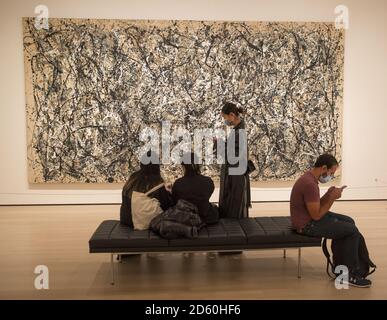 „Nummer 1A“ 1950; Jackson Pollock 1912-1956. Öl- und Emaillierfarbe auf Leinwand. Museum of Modern Art, New York City Stockfoto