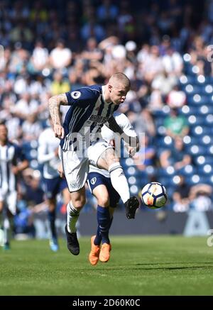 James McClean von West Bromwich Albion in Aktion Stockfoto