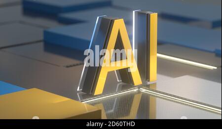 Technologie Für Künstliche Intelligenz Stockfoto