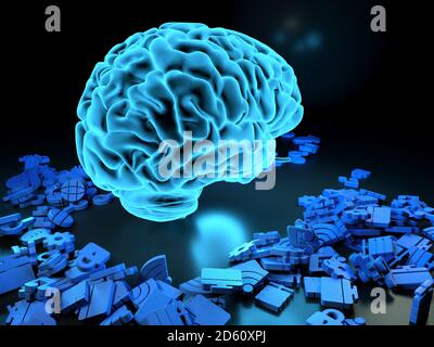 Technologie Für Künstliche Intelligenz Stockfoto