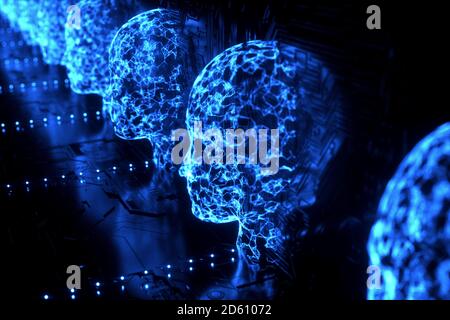 Technologie Für Künstliche Intelligenz Stockfoto