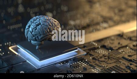 Technologie Für Künstliche Intelligenz Stockfoto