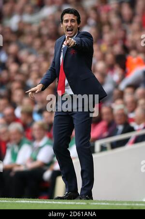 Arsenal-Manager Unai Emery während des Spiels Stockfoto