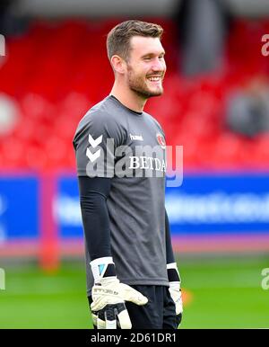 Charlton Athletic Torwart Jed Steer Stockfoto