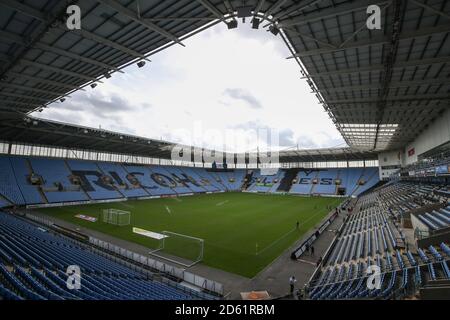 Die Ricoh Arena vor der Sky Bet League ein Spiel zwischen Coventry City und Barnsley in Coventry. Stockfoto