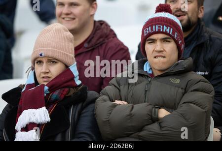 Burnley-Fans in den Tribünen während des Spiels Stockfoto