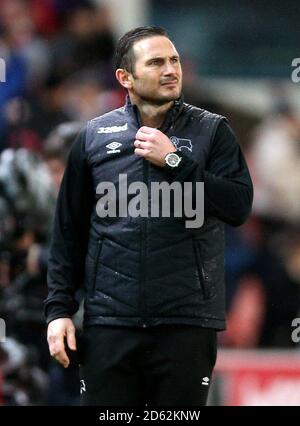 Frank Lampard, der Manager von Derby County Stockfoto