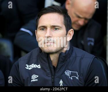 Frank Lampard, der Manager von Derby County. Stockfoto