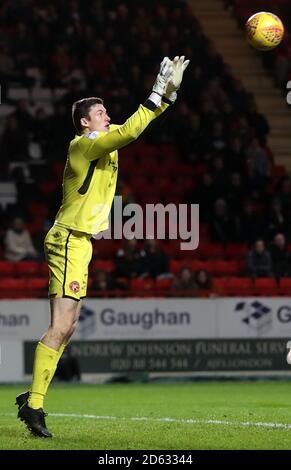 Walsall Torwart Liam Roberts Stockfoto