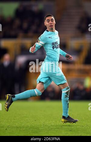 Miguel Almiron von Newcastle United in Aktion Stockfoto