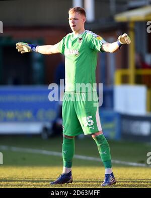 AFC Wimbledon Torwart Aaron Ramsdale Stockfoto