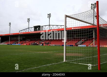 Ein allgemeiner Blick auf das Stadion der Walsall FC Banken vor der Sky Bet League ein Spiel zwischen Walsall und Barnsley. Stockfoto