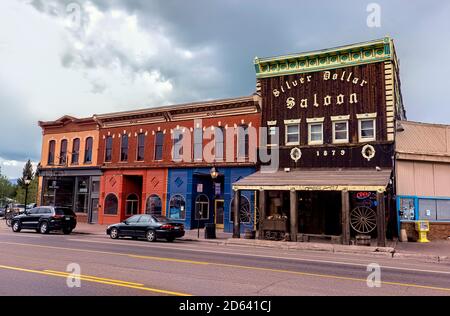 Historisches Leadville, Amerikas höchste Stadt, Colorado, USA Stockfoto