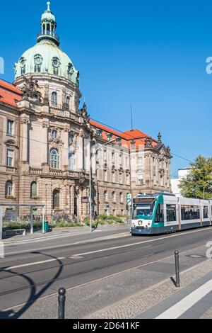 Potsdam, 30. September 2020: Neues Rathaus der Stadt - das Potsdamer Stadthaus, Sitz der Stadtverwaltung und Oberbürgermeister am Freitag Stockfoto