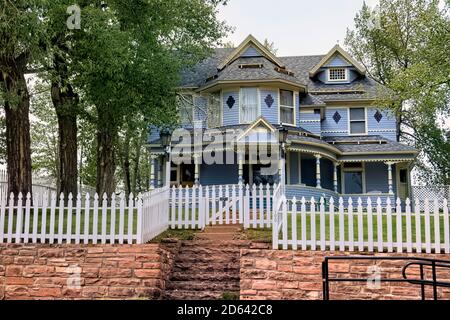 Viktorianische Architektur in Leadville, der höchsten Stadt Amerikas, Colorado, USA Stockfoto