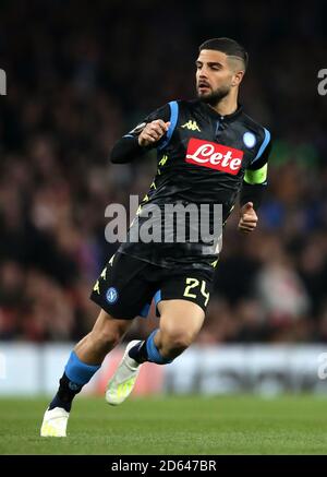 Napoli ist Lorenzo Insigne Stockfoto