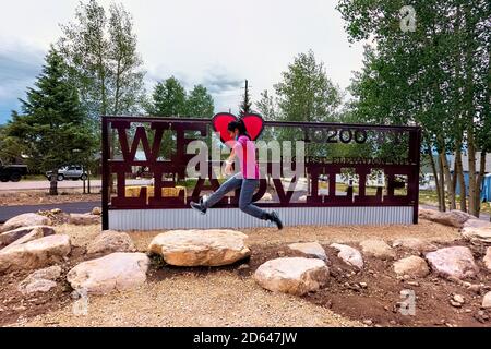 Historisches Leadville, Amerikas höchste Stadt, Colorado, USA Stockfoto