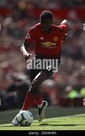 Manchester United ist Paul Pogba Stockfoto