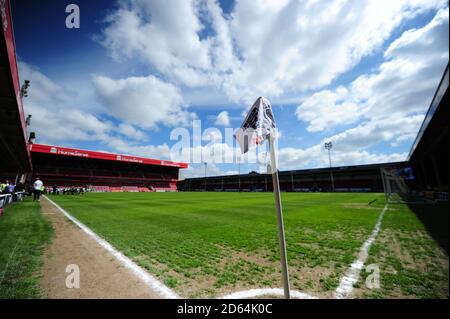 Eine allgemeine Ansicht vor England Women / Dänemark Women International Freundlich im Banks's Stadium Stockfoto