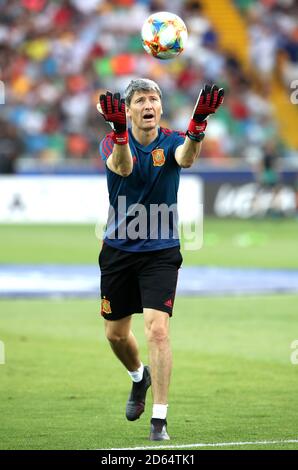 Miguel Angel Espana, Spanien U21-Torwarttrainer Stockfoto