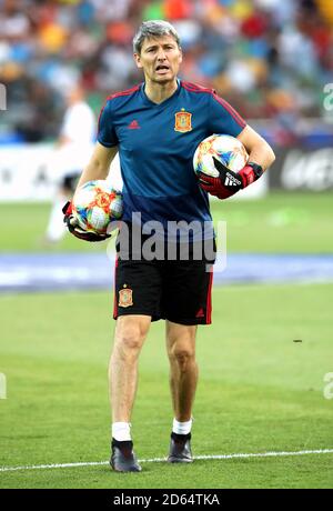 Miguel Angel Espana, Spanien U21-Torwarttrainer Stockfoto