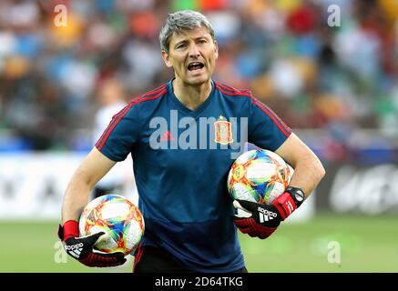 Miguel Angel Espana, Spanien U21-Torwarttrainer Stockfoto