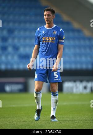 Luke Prosser von Colchester United beim Europa League Qualifikationsspiel bei Belle Vue, Rhyl. DRÜCKEN SIE AUF "ASSOCIATION Photo". Bilddatum: Donnerstag, 25. Juli 2019. Sehen Sie sich PA Story SOCCER Connahs an. Der Fotowredit sollte lauten: Peter Byrne/PA Wire Stockfoto