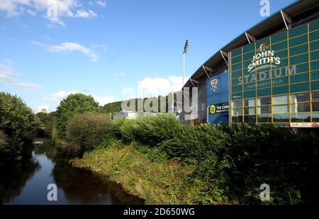 Allgemeiner Blick auf das John Smith Stadion vor dem Start Stockfoto