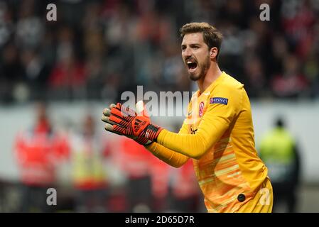 Eintracht Frankfurt Torwart Kevin Trapp Stockfoto