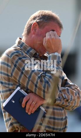 Vorsitzender der England-Selektoren David Graveney während der Netzpraxis bei Trent Bridge Stockfoto